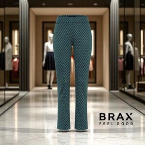 NEW, Brax Feel Good, Malou Pants, Finest Jersey, 26/32, Blue, Brown